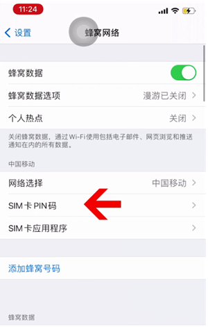 丰宁苹果14维修网分享如何给iPhone14的SIM卡设置密码 