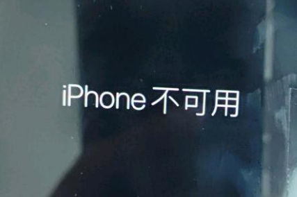 丰宁苹果服务网点分享锁屏界面显示“iPhone 不可用”如何解决 