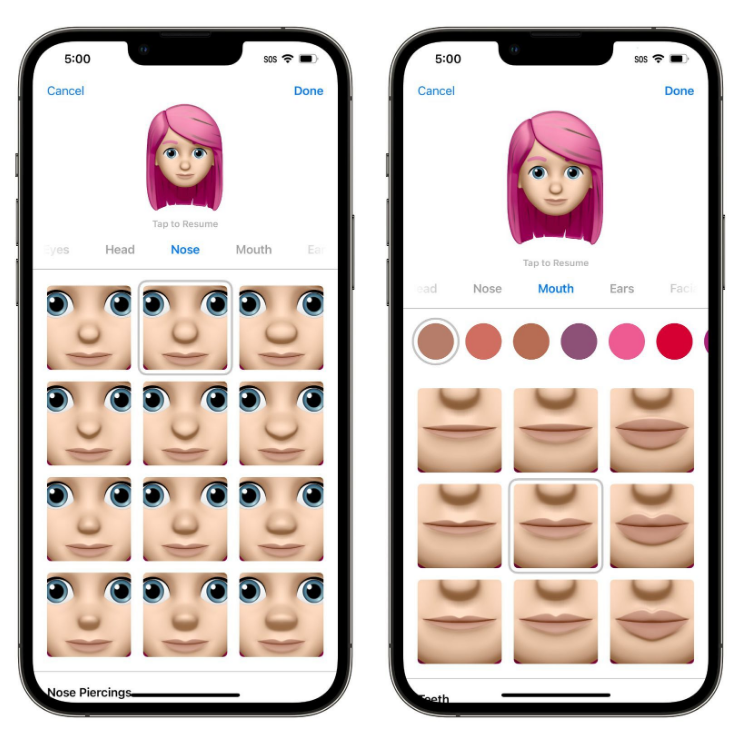 丰宁苹果手机维修分享​iOS 16中的拟我表情有了哪些变化和升级 